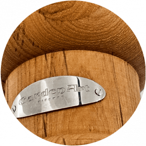 Mât et couronne centrale en bois exotique IROKO