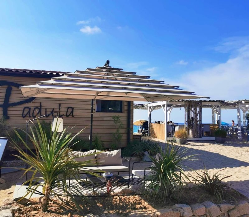 Parasol Lusso plage La Padula corse