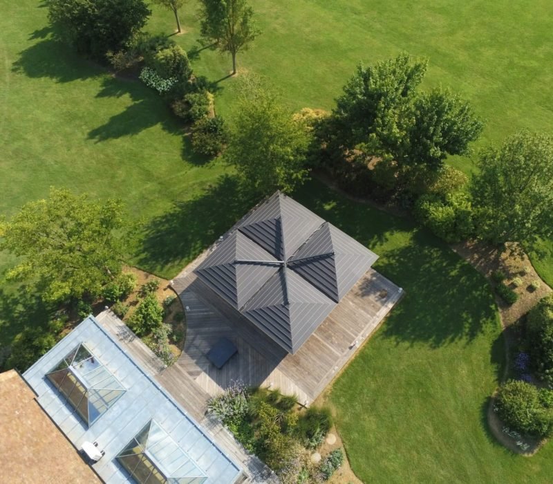 Parasol Quadrifoglio vue de haut