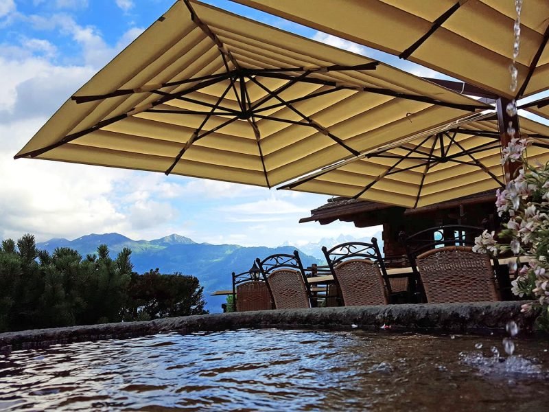 parasol QUADRIFOGLIO verbier suisse