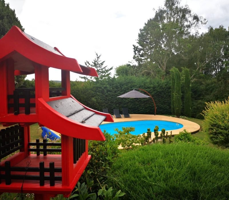 parasol ARCOBALENO terrasse de piscine