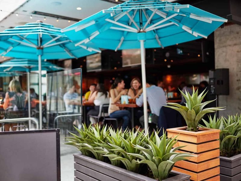 parasol POKER rond octogonal Aluminium