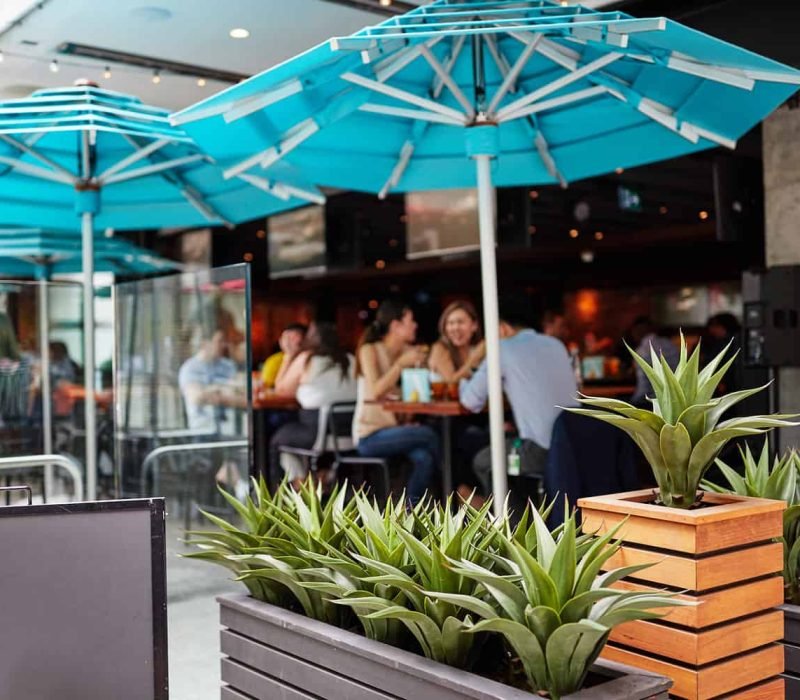 parasol POKER rond octogonal Aluminium