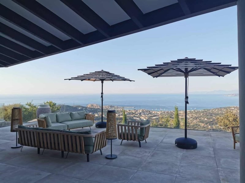 parasol poker multivalvola aluminium noir