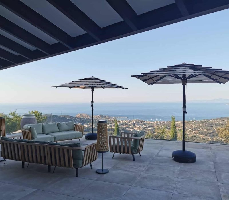 parasol poker multivalvola aluminium noir
